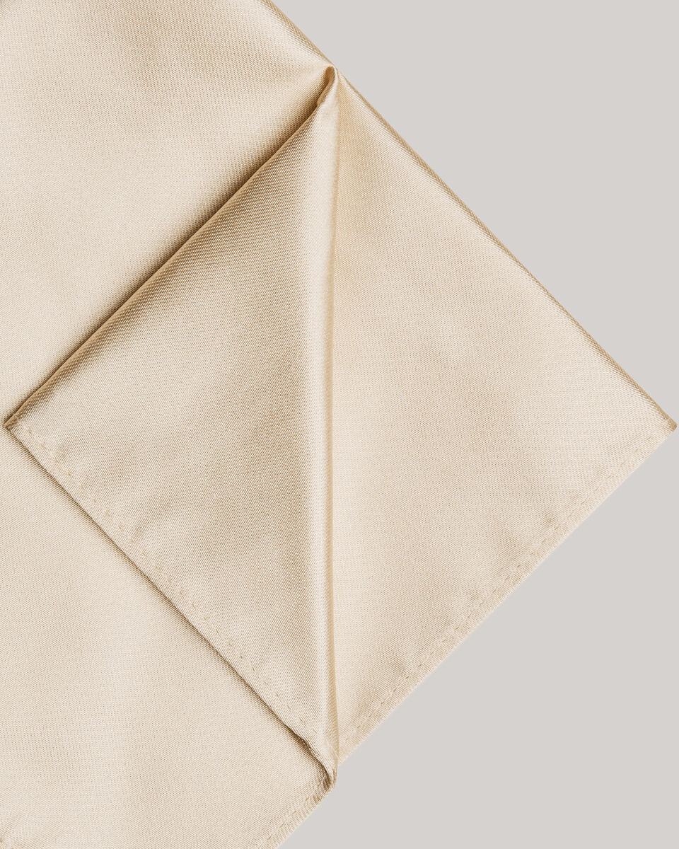 Silk Satin Pocket Square, Lemon, hi-res
